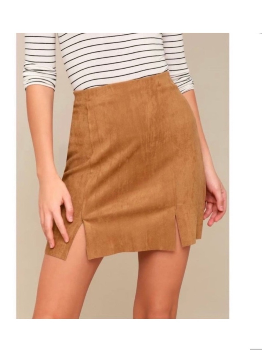 Hollister high-rise faux  suede skirt M 
NWOTs fully lined